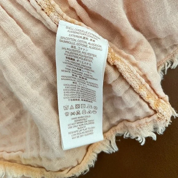 Free People Sweet Jane Pullover Top Sweatshirt blush pink- Size Medium - Picture 6 of 6